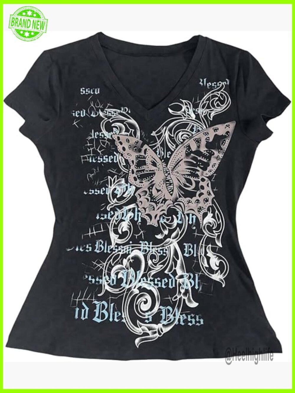 Vintage Gothic Graphic Tee Y2K Streetwear Short Sleeve